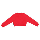 Moschino Red Teddy Aplique Cardigan