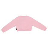 Moschino Pink Bear Embroidered Cardigan