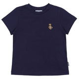 Moschino Navy Teddy-Embroidered T-Shirt