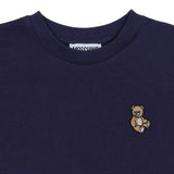 Moschino Navy Teddy-Embroidered T-Shirt