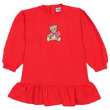 Moschino Red Teddy Bear Ruffle Dress