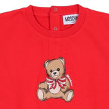 Moschino Red Teddy Bear Ruffle Dress