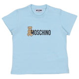 Moschino Blue Teddy Bear Logo T-Shirt