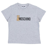 Moschino Grey Teddy Bear Logo T-Shirt
