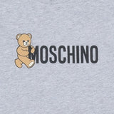 Moschino Grey Teddy Bear Logo T-Shirt