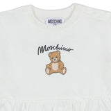 Moschino White Teddy Bear Drop-Waist Dress