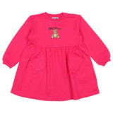 Moschino Pink Teddy Bear Drop-Waist Dress