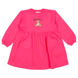 Moschino Pink Teddy Bear Drop-Waist Dress