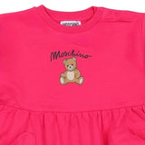 Moschino Pink Teddy Bear Drop-Waist Dress
