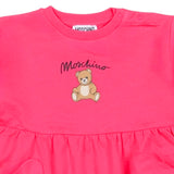 Moschino Pink Teddy Bear Drop-Waist Dress