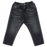 Moschino Black Washed-Effect Trousers