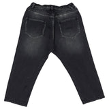 Moschino Black Washed-Effect Trousers