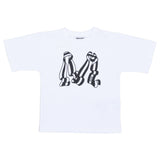 Moschino White Ribbon Print T-Shirt