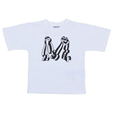 Moschino "M" Ribbon White Print T-Shirt