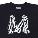 Moschino Black Ribbon Print T-Shirt