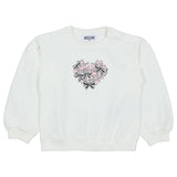 Moschino White Bow-Print Heart Sweatshirt
