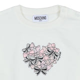 Moschino White Bow-Print Heart Sweatshirt