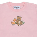 Moschino Pink Bear & Deer Long-Sleeve T-Shirt