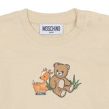Moschino Beige Bear & Deer Long-Sleeve T-Shirt