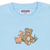Moschino Blue Bear & Deer Long-Sleeve T-Shirt