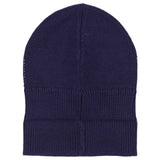 Moschino Navy Blue Logo Knit Beanie