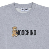 Moschino Grey Kids Teddy Bear Logo Grey Sweatshirt