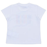 Moschino White Printed Cotton Jersey T-Shirt