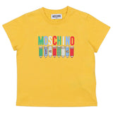 Moschino Yellow Printed Cotton Jersey T-Shirt