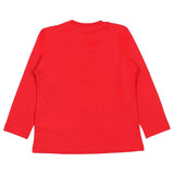 Moschino Red Kids Teddy Bear-Print Long-Sleeves Top