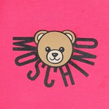 Moschino Kids Pink Teddy-Embellishment Beanie