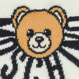 Moschino Off White Kids White Teddy-Embellishment Beanie