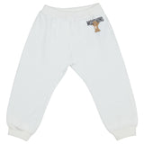 Moschino Younger White Teddy Bear Logo Joggers