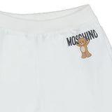 Moschino Younger White Teddy Bear Logo Joggers