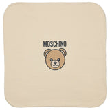 Moschino Beige Kids Teddy Bear-Print Blanket