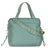 Stella McCartney Green Diaper Bag With Brand Name Strip