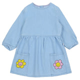 Stella McCartney Blue Dress Denim With Flower Print