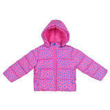 Stella McCartney Pink Jacket Hooded With Stars Printed