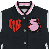 Stella McCartney Black Jacket With Brand Name Patch