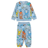 Stella McCartney Blue Tracksuit With Earth Friends Printed