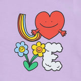 Stella McCartney Lilac Sweatshirt With Heart Flower Print