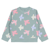Stella McCartney Grey Sweatshirt With Multi Birds Printed