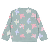 Stella McCartney Grey Sweatshirt With Multi Birds Printed