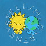 Stella McCartney Blue Sweatshirt With Brand Name Print