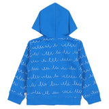 Stella McCartney Blue Jacket Hooded Monster Graphic Print