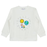 Stella McCartney White Sweatshirt With Brand Name Print