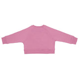 Stella McCartney Pink Sweatshirt Crop With Rubber Print