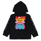 Stella McCartney Black Sweatshirt Hooded Love Rubber Print