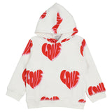 Stella McCartney White Sweatshirt Hooded Love Name Print