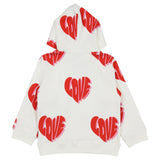 Stella McCartney White Sweatshirt Hooded Love Name Print