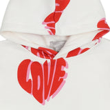 Stella McCartney White Sweatshirt Hooded Love Name Print